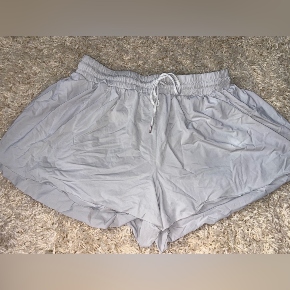 Faded White athletic shorts